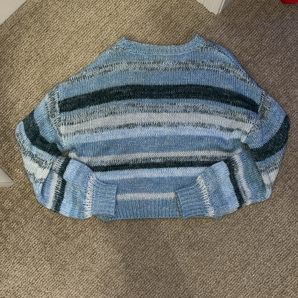 Blue and Green striped sweater - Picture 2 of 2